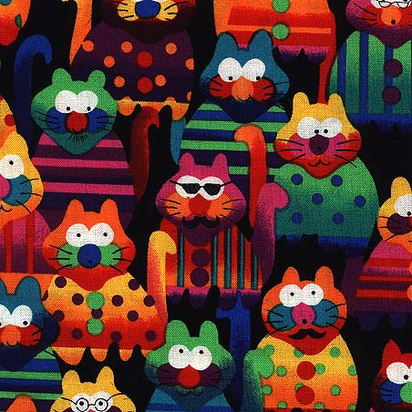 colourful cats 