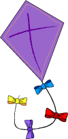 Purple Kite on the Wind