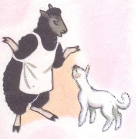 Black sheep, white lamb