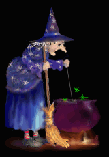 blue witch cooking