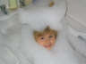 Molly in the bath 